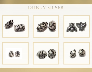 Silver bead findings at Dhruv Silver